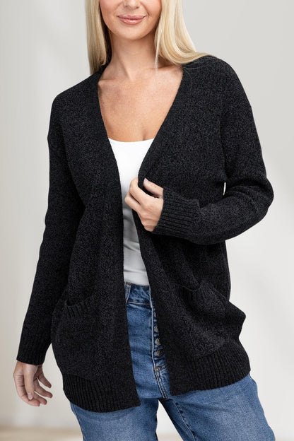 Elegante Open Voor Sweater Cardigan voor een Trendy Look