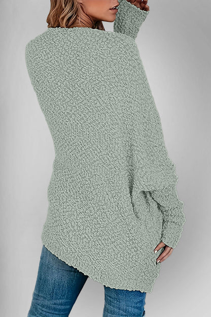 Lara's Dubbel Take Pocketed Open Front Langen Mouwen Cardigan