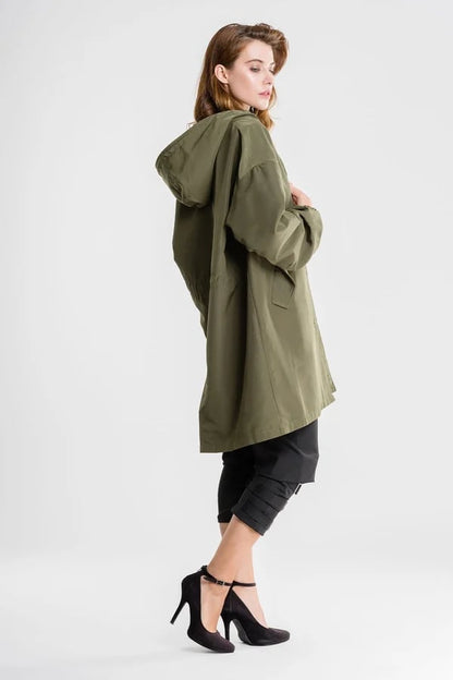 Trendy Oversized Windjack met Capuchon