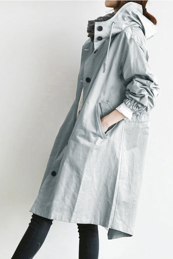 Trendy Oversized Windjack met Capuchon