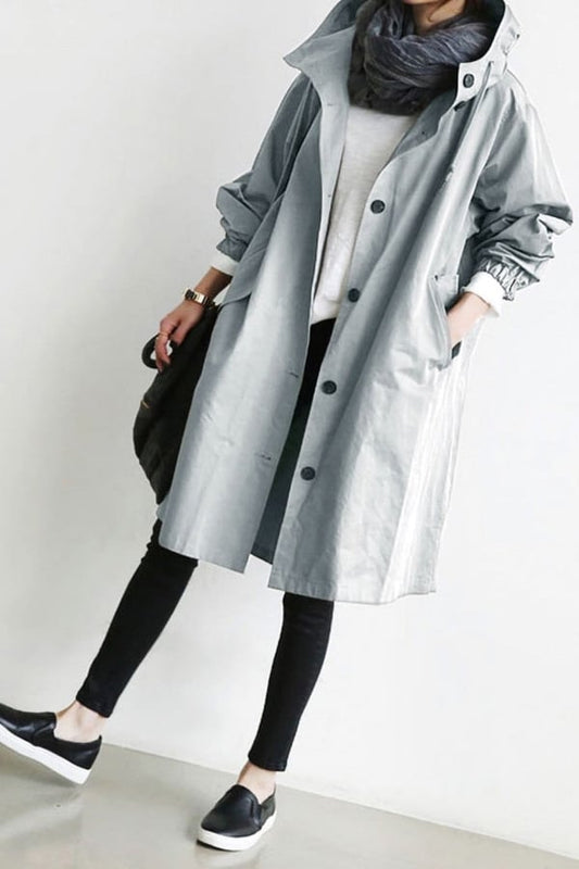 Trendy Oversized Windjack met Capuchon