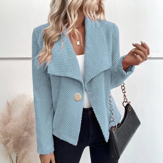 Casual effen blazer voor comfortabel dragen