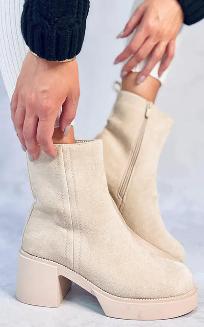 Modieuze Beige Enkelboots voor Alle Gelegenheden