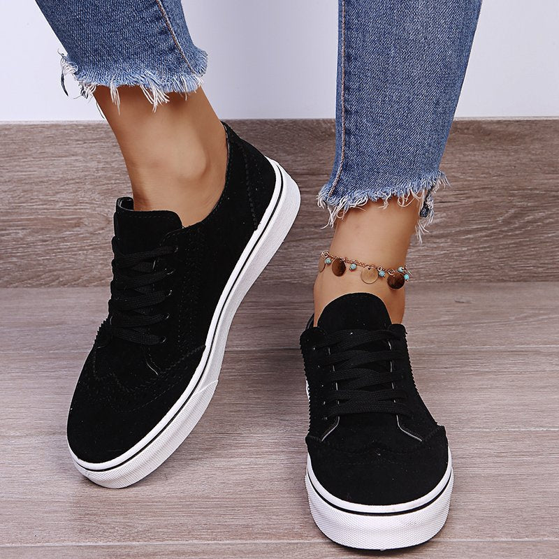 Trendy Dames Vetersneakers – Comfort en Stijl