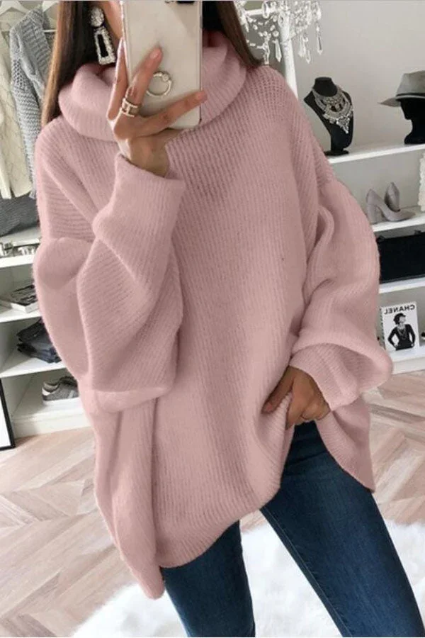 Stijlvolle Oversized Gebreide Pullover - Langsleeve Mode Favoriet