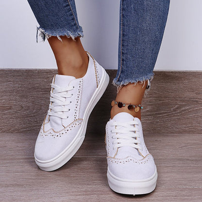 Trendy Dames Vetersneakers – Comfort en Stijl