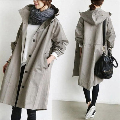 Trendy Oversized Windjack met Capuchon