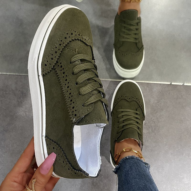 Trendy Dames Vetersneakers – Comfort en Stijl