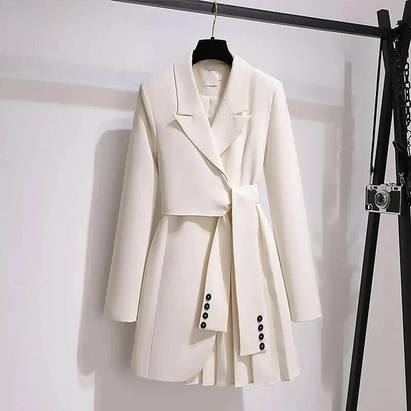 Luxe Trenchcoat Jacket in Franse Stijl voor een Chic Uiterlijk