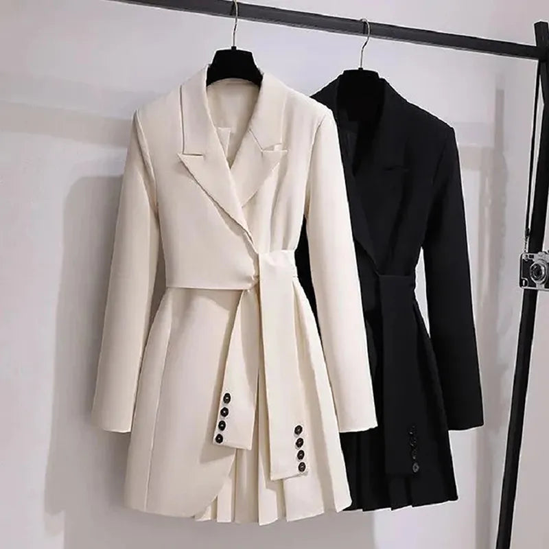 Luxe Trenchcoat Jacket in Franse Stijl voor een Chic Uiterlijk